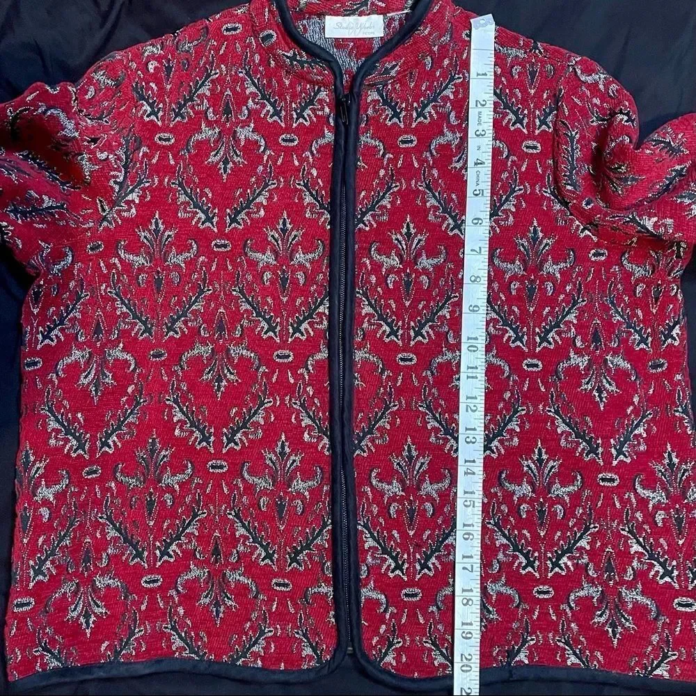Studio Works Red Zip Jacket - Picture 7 of 8